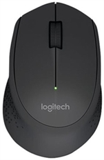 Logitech M280 - Ergonomic Mouse, Wireless, USB, Optic, 1000 dpi, Black