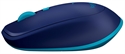 Logitech M535 Mouse Inalambrico Azul Vista Lateral