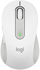 Logitech Signature M650 - Mouse, Inalámbrico, Bluetooth, Óptico, 4000 dpi, Blanco Crudo