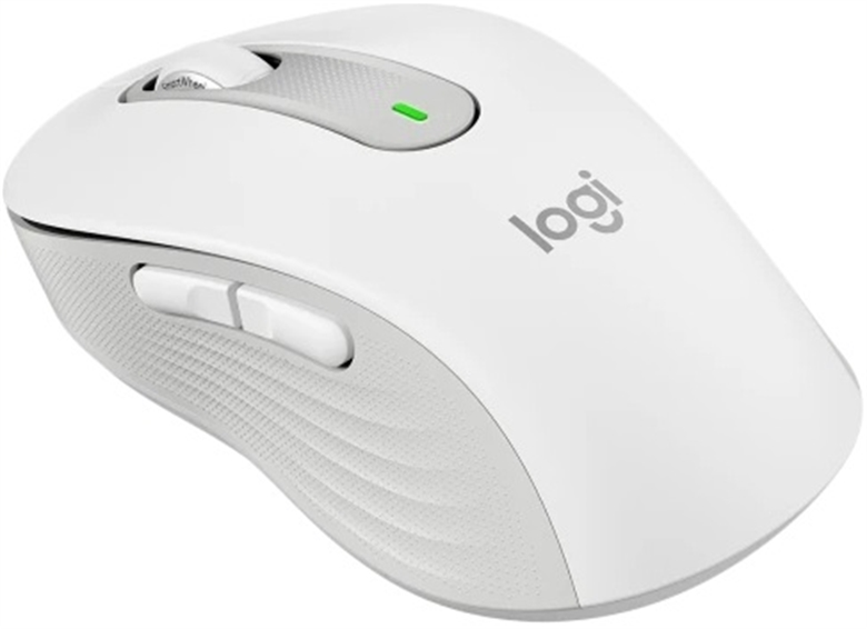 Logitech M650 White Mouse Isometric Back