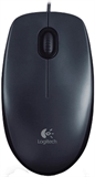 Logitech M90 - Mouse, Cableado, USB, Óptico, 1000 dpi, Negro