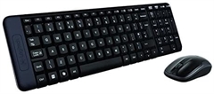 Logitech MK220 - Keyboard and Mouse Combo, Wireless, USB, Spanish, Black
