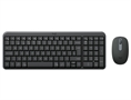 Combo de teclado y ratón Logitech MK250 inalámbrico Bluetooth negro Vista frontal 1