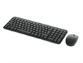 Combo de teclado y ratón Logitech MK250 inalámbrico Bluetooth negro Vista frontal 4