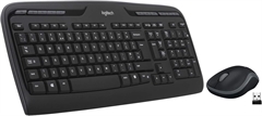 Logitech MK320 - Combo Teclado y Mouse, Inalámbrico, USB, Inglés, Negro