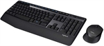 Logitech MK345 - Keyboard and Mouse Combo, Wireless, USB, Spanish, Black