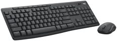 Logitech MK370 - Keyboard and Mouse Combo, Wireless, USB, Bluetooth, Spanish, Black