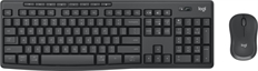 Logitech MK370  - Keyboard and Mouse Combo, Wireless, USB, Bluetooth, English, Black