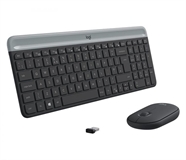 Logitech MK470 - Keyboard and Mouse Combo, Wireless, USB, Spanish, Black