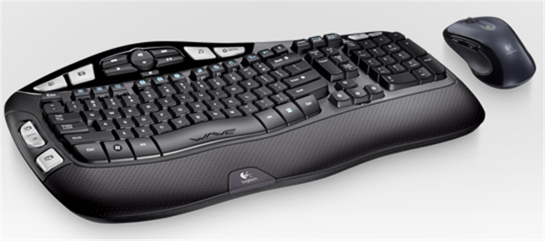 Logitech MK550 Keyboard Mouse Combo Angle View