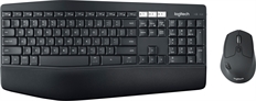 Logitech MK850 Performance - Ergonomic Keyboard and Mouse Combo, Wireless, USB, Bluetooth, English, Black