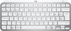 Logitech MX Keys Mini - Compact Keyboard, Wireless, Bluetooth, LED, Spanish, Pale Gray