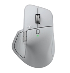 Logitech MX Master 4  - Ratón inalámbrico, Bluetooth, USB, óptico, 8000 DPI, Gris pálido