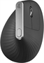 Logitech MX Vertical Black Wireless Mouse Top View