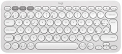 Logitech Pebble Keys 2 K380S - Teclado Compacto, Inalámbrico, Bluetooth, Español, Blanco