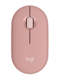 Logitech Pebble Mouse 2 M350s - Mouse, Wireless, Bluetooth, USB, Optic, 1000 dpi, Pink