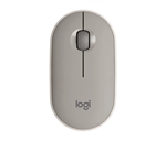 Logitech Pebble - Mouse, Wireless, USB, Optic, 1000 dpi, Sand