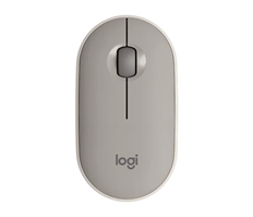 Logitech Pebble - Mouse, Inalámbrico, USB, Óptico, 1000 dpi, Arena