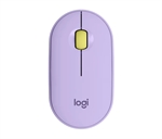 Logitech Pebble - Mouse, Inalámbrico, USB, Óptico, 1000 dpi, Limonada de Lavanda