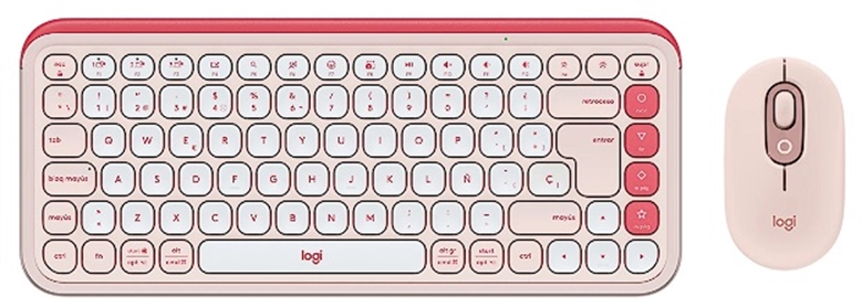 Logitech POP Icon Combo Rose Front View