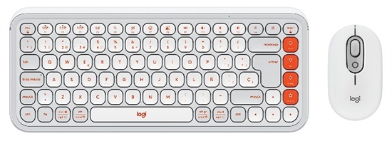 Logitech POP Icon Combo White Front View