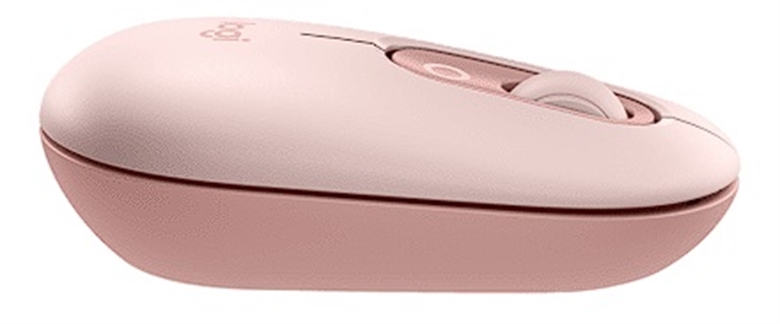 Logitech POP Icon Mouse Rose Side View