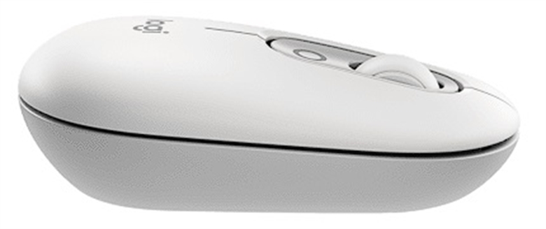 Logitech POP Icon Mouse White Side View