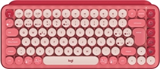 Logitech POP Keys - Compact Keyboard, Mechanical, Wireless, Bluetooth, Spanish, Heartbreaker Rose