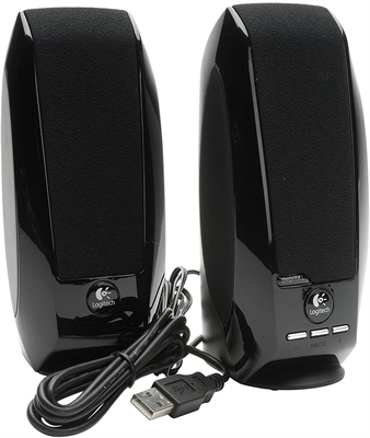 Logitech S150 USB Stereo Speakers Front View