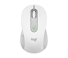 Logitech Signature M650 L - Mouse, Inalámbrico, Bluetooth, Óptico, 4000 dpi, Blanco Crudo