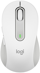 Logitech Signature M650 L - Mouse, Inalámbrico, Bluetooth, Óptico, 4000 dpi, Blanco Crudo