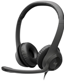 Logitech H390 - Headset, Estéreo, Supraaurales, Con cable, USB 20 Hz - 20KHz, Negro