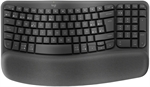 Logitech Wave Keys For Business - Ergonomic Keyboard, Wireless, USB, Bluetooth, Spanish, Graphite
