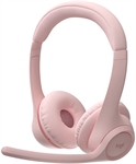 Logitech Zone 300 - Headset, Stereo, Over-ear headband, Wireless, Bluetooth, 50Hz – 20kHz, Rose