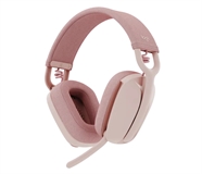Logitech Zone Vibe 100 - Headset, Stereo, Over-ear headband, Wireless, Bluetooth, 20Hz-20kHz, Pink