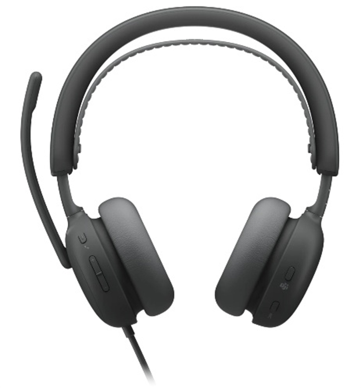 Logitech Zone Wired 2 UC Enterprise Headset Graphite-Front View