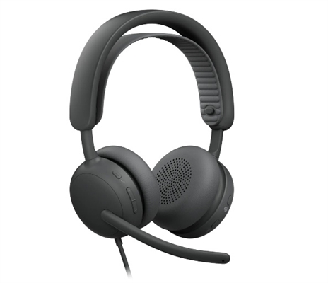 Logitech Zone Wired 2 UC Enterprise Headset Graphite-lateral View2