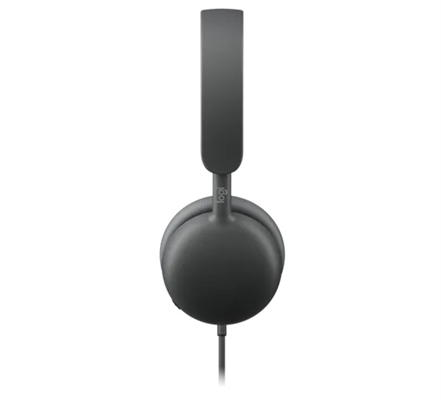 Logitech Zone Wired 2 UC Enterprise Headset Graphite-side View