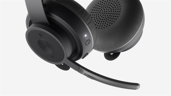 Logitech Zone Wireless Bluetooth Headset Earpads Closeup View