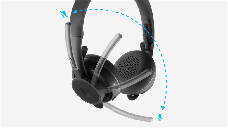 Logitech Zone Wireless Bluetooth Headset Front View