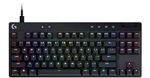 Logitech G Pro X TKL RAPID - Teclado Gaming, Mecánico, Switch GX Marrón, Cableado, USB, RGB, Inglés, Negro