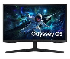 Samsung Odyssey G5  - Monitor Gaming, 27", QHD 2560 x 1440, VA, 16:9, Tiempo de Refresco de 165Hz, HDMI, DisplayPort, Negro