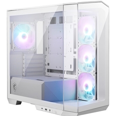 MSI MAG PANO M100R PZ  - Computer Case, Mid-Tower, Micro-ATX, White, Steel
