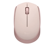 Logitech M170 - Mouse, Wireless, USB, Optic, 1000 dpi, Pink