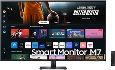 Samsung M7 M70D UHD  - Monitor, 43", UHD 3840 x 2160p, LED, 16:9, Tiempo de Refresco 60Hz, HDMI, USB, Con Altavoces, Negro