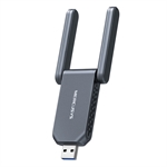 MERCUSYS MA37BEH - Adaptador de Red Inalámbrico USB, Wi-Fi 7, Tribanda, BE6500, USB 3.0, 6.5Gbps, Antenas de Alta Ganancia
