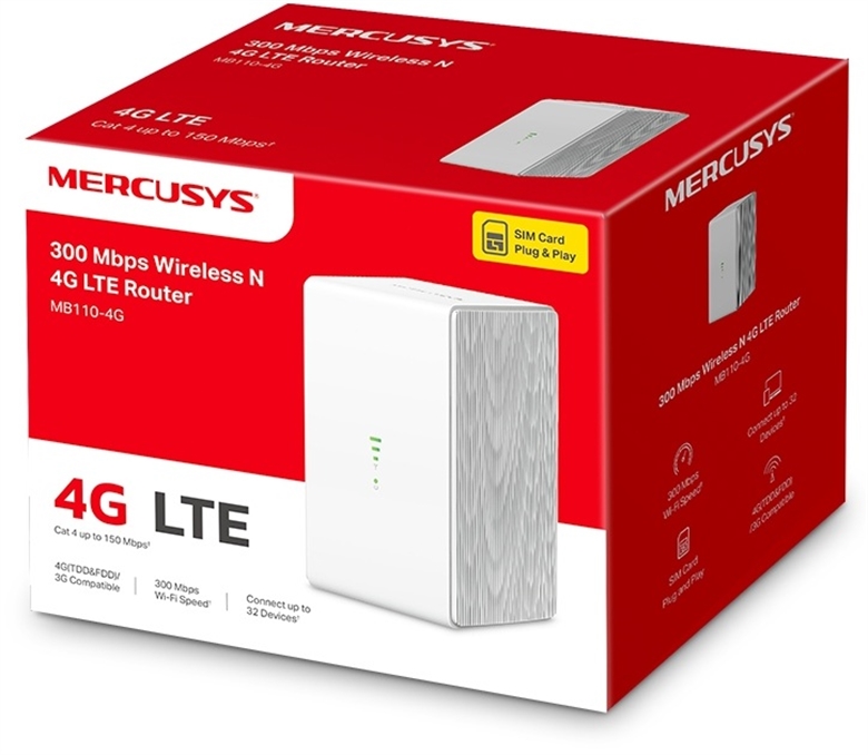 Mercusys MB110-4G - Router box view