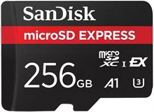SanDisk Express - Micro SD, 256GB, Class 10, A1