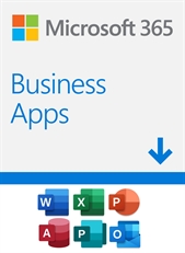 Microsoft 365 Apps for Business  - Digital Download/ESD, 1 User, Up to 5 Simultaneous Devices, 1 Year, Windows 10, MacOS, Android, iOS