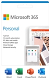 Microsoft 365 Personal  - Activation Card, Base License, 1 Device, 1 Year, Windows 10, macOS, Android, iOS